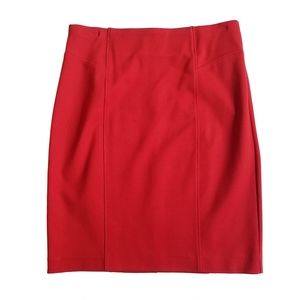 Red Pencil Skirt Size 10